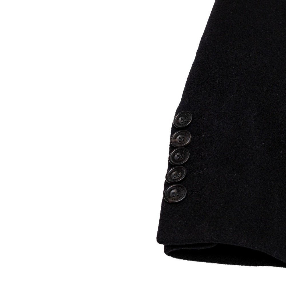 Burberry London Black Wool Cashmere Overcoat Mens Size 52 / L Long Coat - Picture 7 of 12